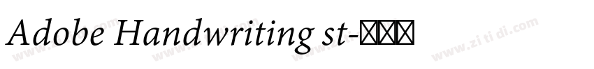 Adobe Handwriting st字体转换